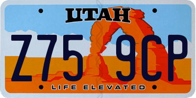 UT license plate Z759CP