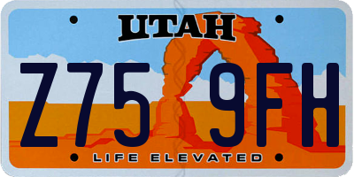 UT license plate Z759FH