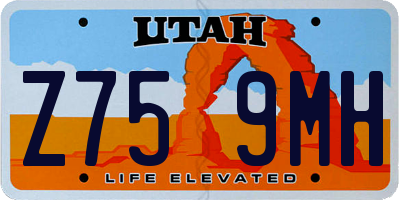 UT license plate Z759MH