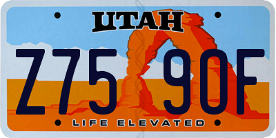 UT license plate Z759OF