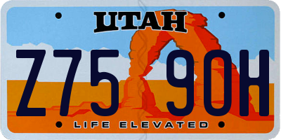 UT license plate Z759OH