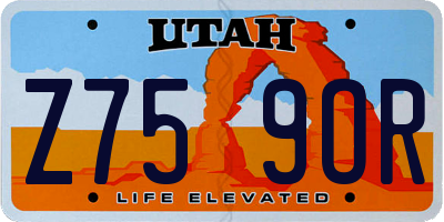UT license plate Z759OR