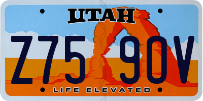 UT license plate Z759OV