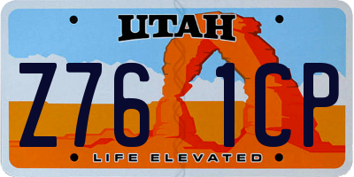 UT license plate Z761CP