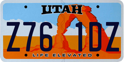 UT license plate Z761DZ