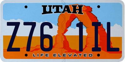 UT license plate Z761IL