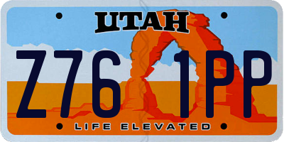 UT license plate Z761PP