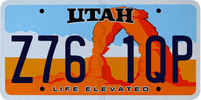 UT license plate Z761QP