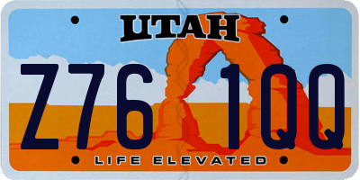 UT license plate Z761QQ