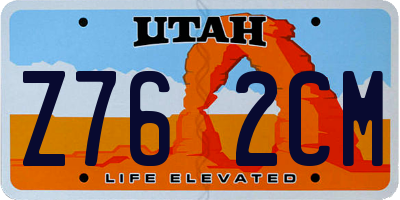 UT license plate Z762CM