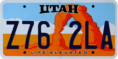 UT license plate Z762LA
