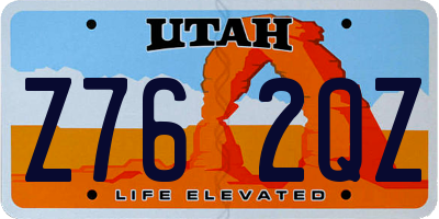 UT license plate Z762QZ