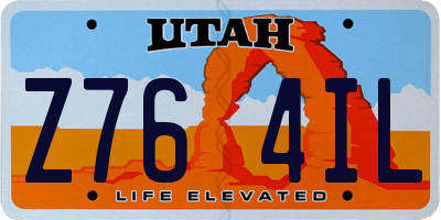 UT license plate Z764IL