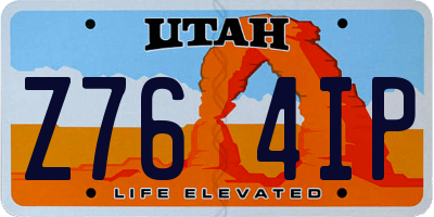 UT license plate Z764IP