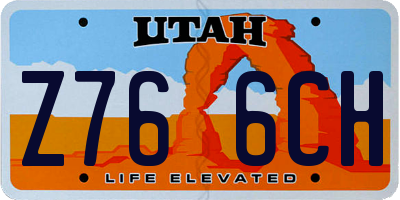UT license plate Z766CH