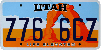 UT license plate Z766CZ