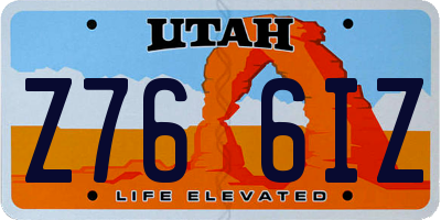 UT license plate Z766IZ