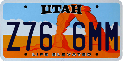 UT license plate Z766MM