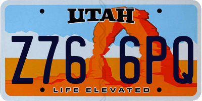 UT license plate Z766PQ