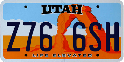 UT license plate Z766SH