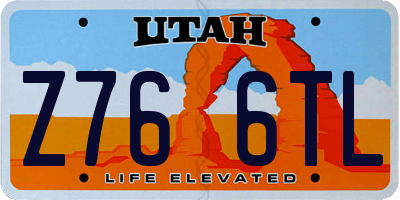 UT license plate Z766TL