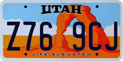 UT license plate Z769CJ