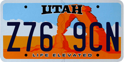UT license plate Z769CN