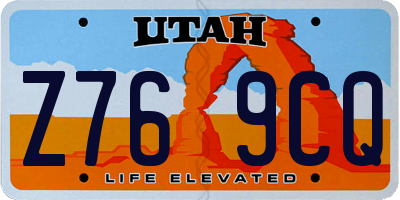 UT license plate Z769CQ