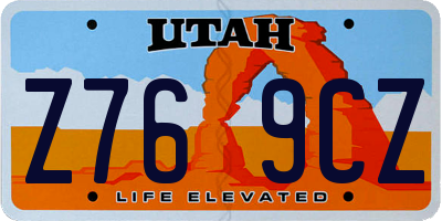 UT license plate Z769CZ