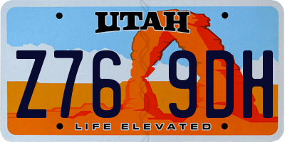 UT license plate Z769DH