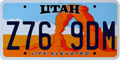 UT license plate Z769DM