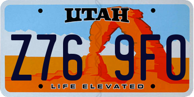 UT license plate Z769FO