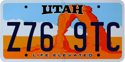 UT license plate Z769TC