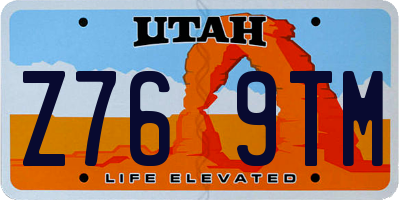 UT license plate Z769TM