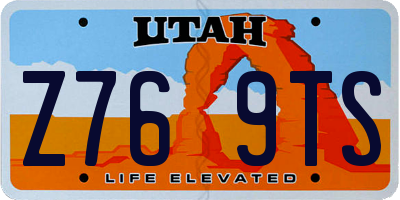 UT license plate Z769TS