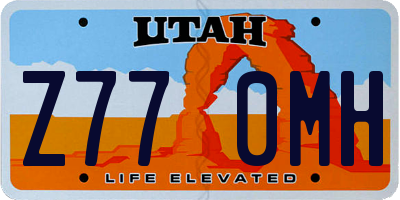 UT license plate Z770MH