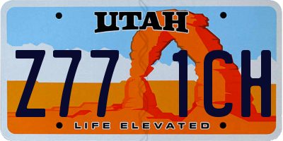 UT license plate Z771CH