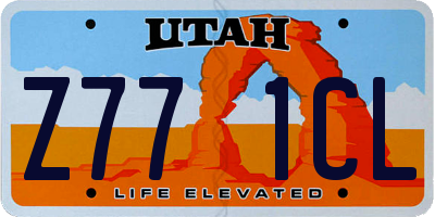 UT license plate Z771CL