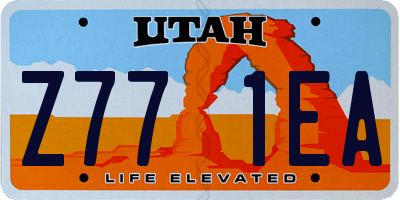 UT license plate Z771EA