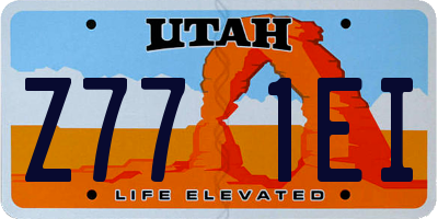 UT license plate Z771EI