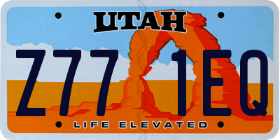 UT license plate Z771EQ