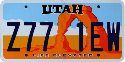 UT license plate Z771EW