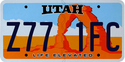 UT license plate Z771FC