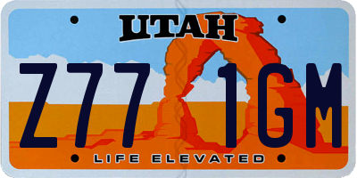 UT license plate Z771GM