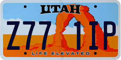 UT license plate Z771IP