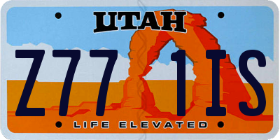 UT license plate Z771IS