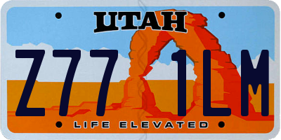 UT license plate Z771LM