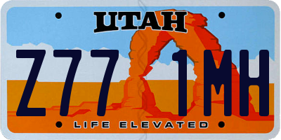 UT license plate Z771MH