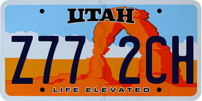 UT license plate Z772CH