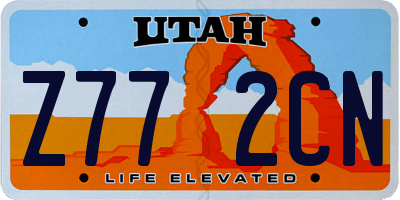 UT license plate Z772CN